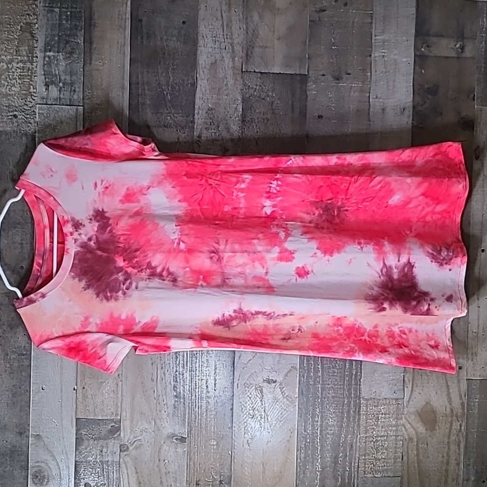 Tie-dyed T-shirt dress